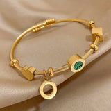 Pulseira Robusta de Esmeralda Jihan