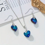 Conjunto Luxuoso de Colar Pendente de Pérola