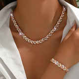 Conjunto de Joias Rabo de Peixe Sofisticado