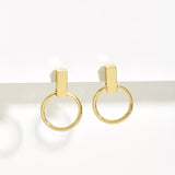 Brincos Barra Circular Minimalista