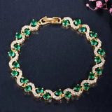 Pulseira Onda de Esmeralda Graciosa