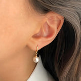 Conjunto de Colar de Pérola Graciosa Elegante