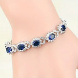 Pulseira Sedutora com Acentos de Safira
