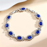 Pulseira Sedutora com Acentos de Safira