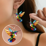 Brincos de Beija-Flor Graciosos com Colar Grátis | Oferta Limitada