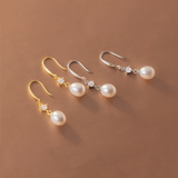 Brincos de Pérola Barroca Elegantes