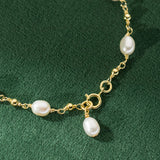Pulseira em Fio de Pérola Barroca