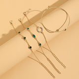Conjunto de Pulseiras de Esmeralda Champs
