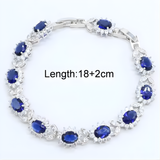 Pulseira Sedutora com Acentos de Safira