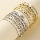 Conjunto Luxo de Pulseiras em Camadas