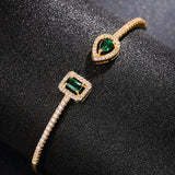 Pulseira Escultural Dourada Elegante