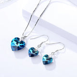 Conjunto de Joias de Safira Amor Refinado