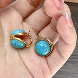 Brincos de Turquesa Vintage