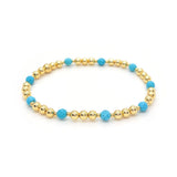 Pulseira com Charm de Turquesa Arrojada