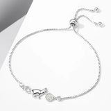 Pulseira de Gato em Prata Atemporal