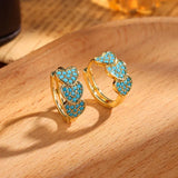 Brincos Chiques de Turquesa Azul