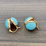 Brincos de Turquesa Vintage