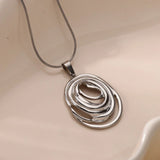 Colar Pendente Oval