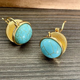 Brincos de Turquesa Vintage
