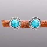 Brincos Clássicos de Turquesa