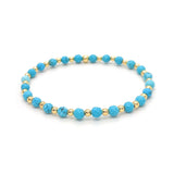 Pulseira com Charm de Turquesa Arrojada