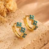 Brincos Chiques de Turquesa Azul