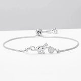 Pulseira de Gato em Prata Atemporal