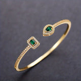 Pulseira Escultural Dourada Elegante