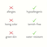 Anéis Dourados de Pedra de Nascimento