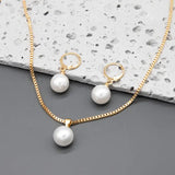 Conjunto de Joias de Pérola Atemporal