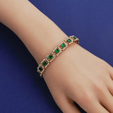 Pulseira Brilhante de Esmeralda Rosewood