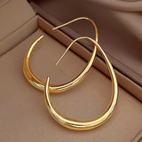 Brincos Argola Oval Minimalistas