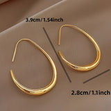 Brincos Argola Oval Minimalistas