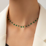 Colar Gotinha de Esmeralda