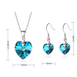 Conjunto de Joias de Safira Amor Refinado