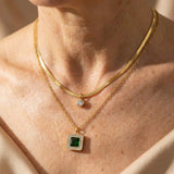 Conjunto de Joias de Esmeralda Dynasty