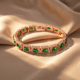 Pulseira Brilhante de Esmeralda Rosewood
